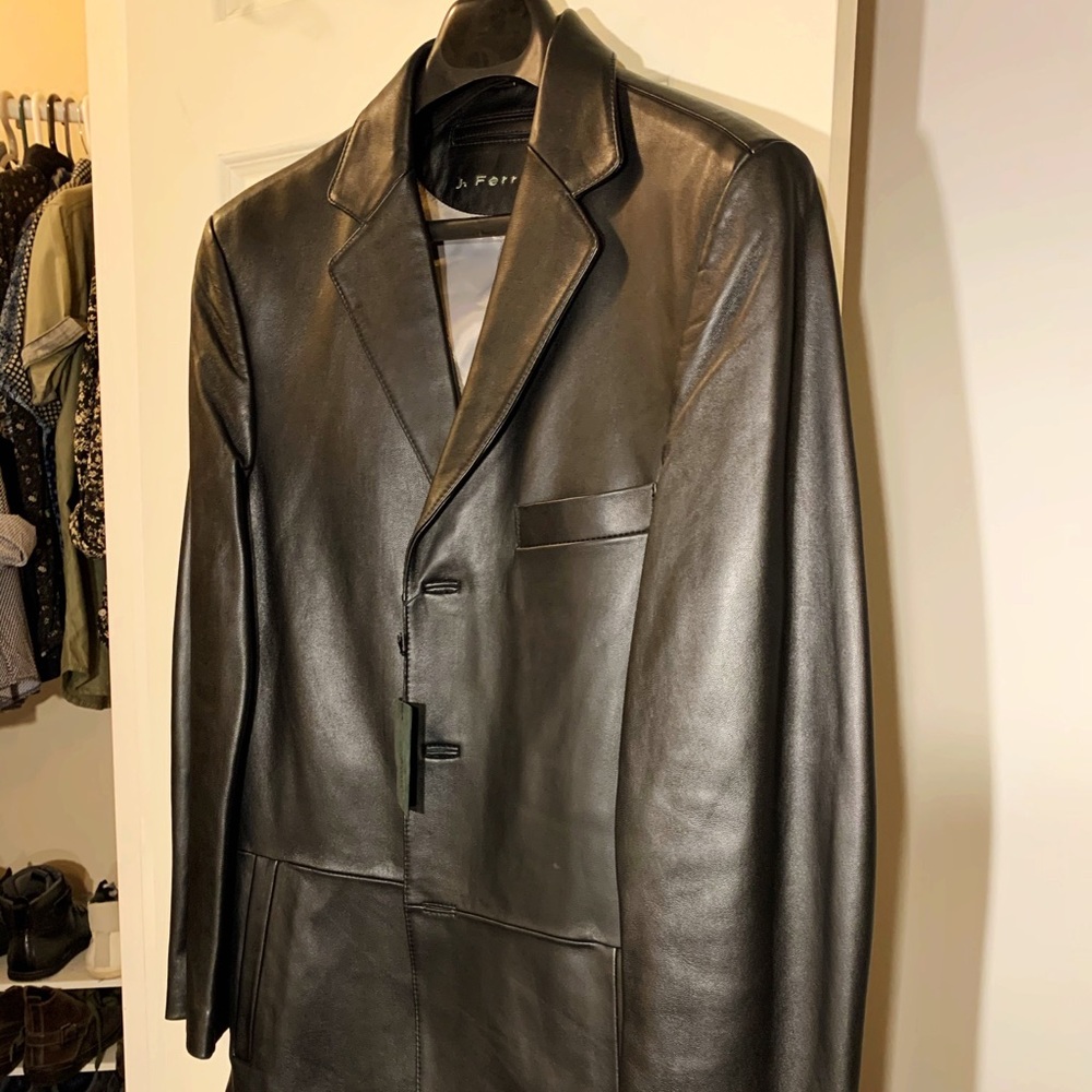 Leather Suit Jacket